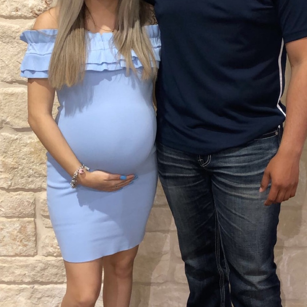 Blue Bodycon dress (maternity)